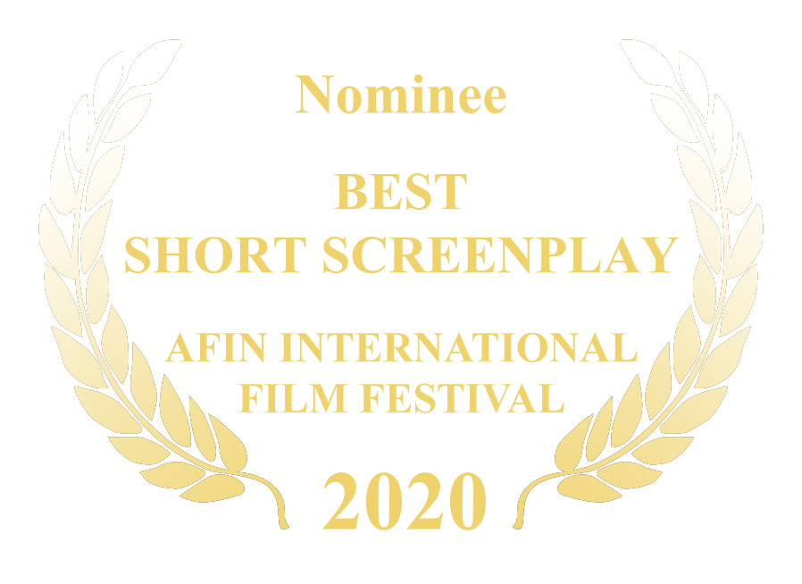AFIN 2020 Nominee laurel for Best Short Screenplay
