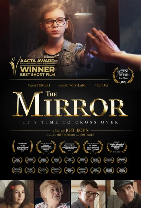 Poster for The Mirror, directed by Joel Kohn, AFIN 2020