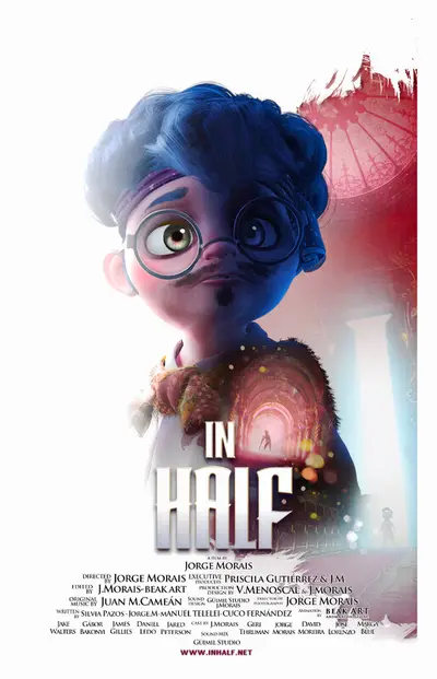 Poster for IN HALF, directed by Jorge Morais Valle, AFIN 2024