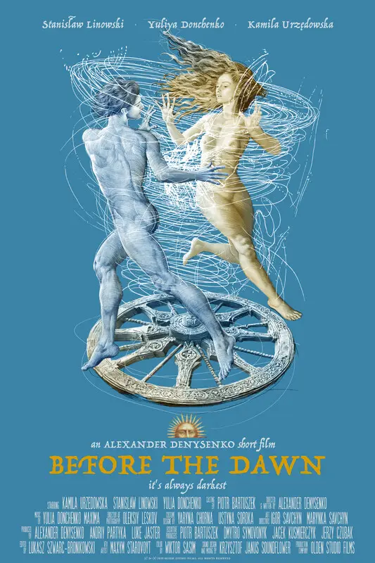 Poster for BEFORE THE DAWN, directed by Alexander Denysenko, AFIN 2025