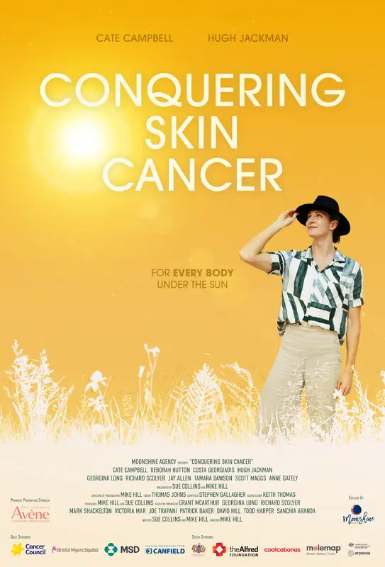 Poster for CONQUERING SKIN CANCER, directed by Mike Hill, AFIN 2025