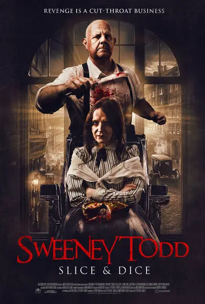 Poster for SWEENEY TODD - SLICE AND DICE, directed by Steven M Smith, AFIN 2025